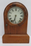 Seth Thomas mantle clock, walnut case, 12