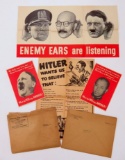 Original Official War Posters, WWII German leader propoganda from US Govt war office
