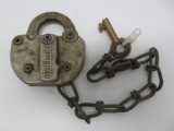 Adlake lock with Chicago North West Railroad key, 4