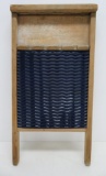 Blue enamel National #87 Washboard, 24