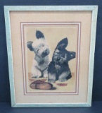 Cute Scottie dog print, 14 1/2