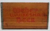 Weber Waukesha Beer wooden case, 18