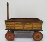 American Company Express wooden and paper lithograph wagon, 15