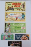 Bordon advertising paper, six pieces