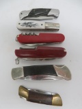 Six pocket knives