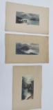 Three Elmer Keene prints, titles Loch Lomand and Loch Katrina
