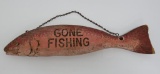 Wooden Fish sign, 22