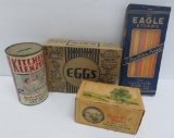 Vintage product packages
