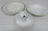 Assorted Railroad/restaurant china, five pieces