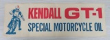 Kendall GT-1 Special Motorcycle Oil paper advertising sign, 34