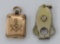 Fraternal jewelry, Masonic locket and Knights of Columbus cigar cutter, 1 1/2
