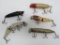 Five vintage fishing lures