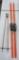 Vintage wooden Laasanen cross country skis, poles and shoes, 80 1/2