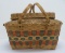 Vintage Split oak Woven basket, possible Winnebago, 15