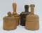 4 vintage small wooden butter molds, 3