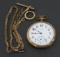 Elgin pocket watch with chain