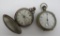 Two antique pocket watches, American Watch Co Waltham and Century