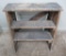 Primitive step stool display shelf, 23