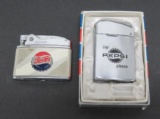 Two Vintage Pepsi Lighters