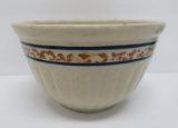 Red Wing Advertising stoneware bowl, O Voigt Batavia Wis, banded, 7