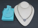 Tiffany & Co 925 necklace with storage bag and box, 14