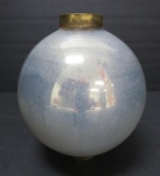 Mercury glass style lightning rod ball