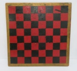 Early painted checkerboard, 15 1/2