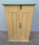 Small painted two door cabinet