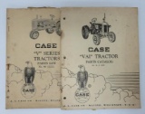 Two Case Tractor parts list catalogs, V series and VAI Tractor