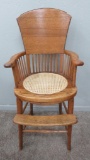 Nice caned seat oak youth chair