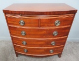 Five Drawer mahogany chest with pull out writing surface