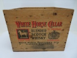 White Horse Cellar Scotch Whisky wooden box