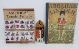 Americana lot, Abraham Lincoln children's book, American Transfer Pictures