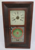 Welch case clock, 30 hour brass clock, 15 1/2