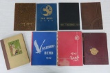8 vintage yearbooks 1918-1946