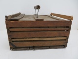 Wooden egg crate, 12 1/2
