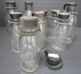 Mojonnier tester bottles with rubber stoppers, 5