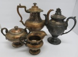 Early teapots and tea service accessories,