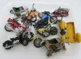 9 die cast motorcycle toys