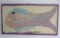 Mose Tolliver Outsider Art, Folk Art painting on Board, Fish, 25