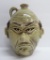 McKay Pottery face jug, North Carolina, Grumpy man, 7
