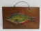 Folk art fish carving, Ziggy Ostrowski aka Iggy Kuscha, Milwaukee area, 6 1/2