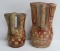 Two pottery wedding vases, possible South American attribution