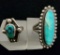 Vintage Sterling Silver and Turquoise Navajo Rings