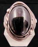 Vintage Sterling Silver and Onyx Native American Men's Ring