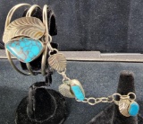 Vintage Native American Sterling Silver and Turquoise 