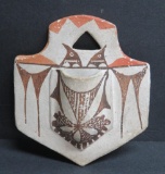 Attributed to Hopi pottery match stick holder, 4 1/2