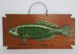 Folk art fish carving, Ziggy Ostrowski aka Iggy Kuscha, Milwaukee area, 10 1/2