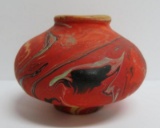 Nemadji art Pottery vase, #128, 2