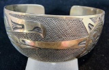 Native American Sterling Silver Bracelet 